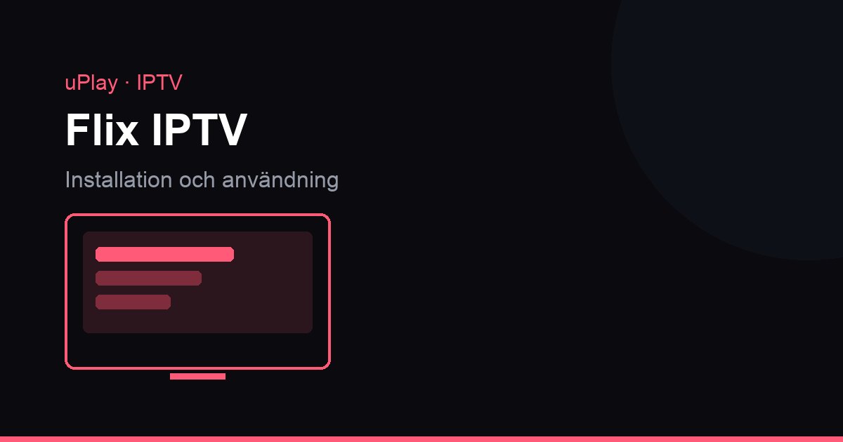Flix IPTV på en Samsung-tv med kanallista och tv-tablå, mac-adressen synlig på startskärmen